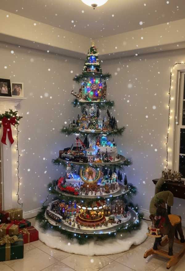 Christimas Tree With Wheel